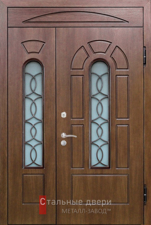Двухстворчатая дверь с терморазрывом в коттедж №6
